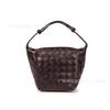 Woven Shoulder Bag Women Stylish Minimalist Crossbody PU Leather Small Square Tote With Zip Daily Use Handbag In