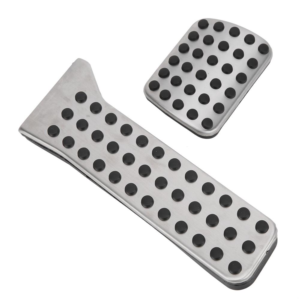 2PCS Brake Accelerator Pedal Kit Stainless Steel PPE Rubber Replacement for Mazda CX?3 2016?2019