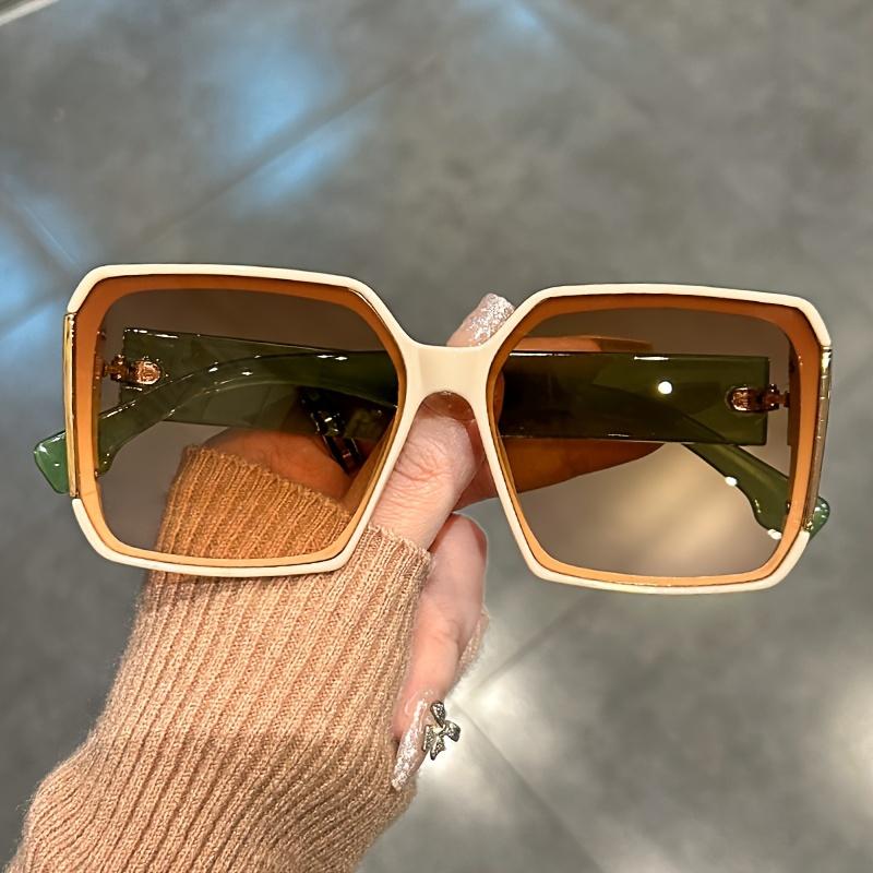 Extra Large Square Fashion Sunglasses for Men and Women Brand Gradient Color Glasses Summer Party