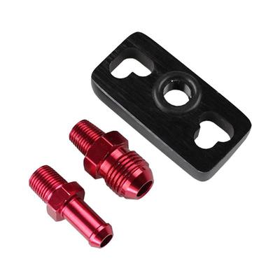 Adaptador regulador de combustível para carro liga de alumínio trilho de combustível adaptador regulador de pressão vermelho trilho de combustível adaptador substituição