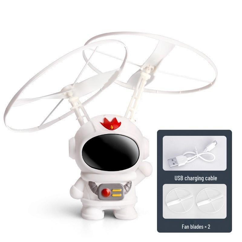 Rotatable Luminous Astronaut Aircraft Toy for Kids