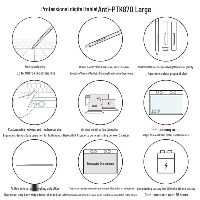 Wacom Intuos Pro Large Wireless Digital Drawing Tablet