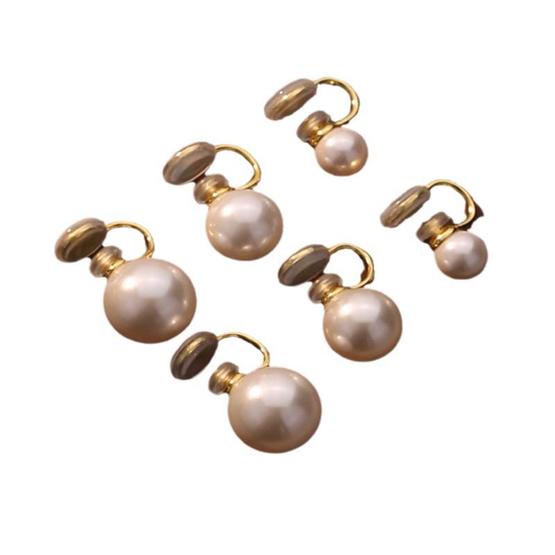 2024 Trend: Women's High-End Pearl Ear Cuff & Double-Sided Clip Earrings