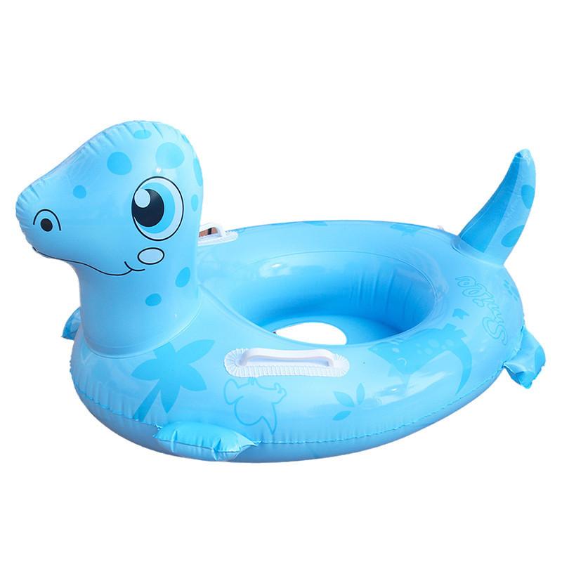 Children's Thickened Inflatable Dinosaur Seat Ring For Swimming Eco-friendly Pvc Material