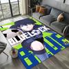 Dywanik Artystyczny 3D B-Blue L-Lock Japońskie Anime do Wystroju Pokoju Kanapy Boże Narodzenie Halloween Prezenty Dywanik do Strefy Gier Mata Podłogowa Antypoślizgowa