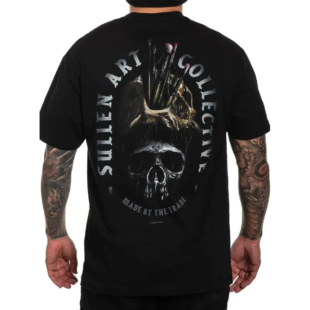 Sullen Art Collective Socket Standaard Pasvorm Unisex T-shirt Tattoo
