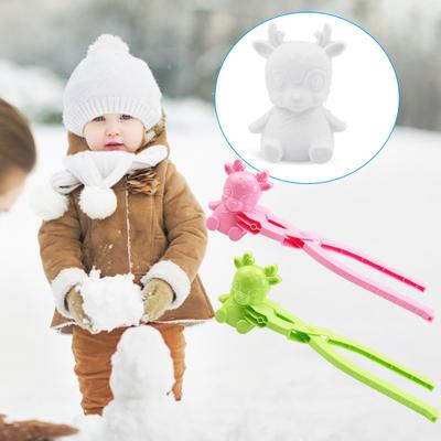 Schneeball-Maker mit langem Griff, einfach zu bedienen, Winter-Schneeball-Form für den Außenbereich, Schneekampf-Spielzeug für Geschenke