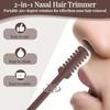 3Pcs/Set Washable Manual Nose Hair Cutter 360° Rotating Hair Removal Tool  Personal Grooming