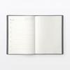 Muji Montag Start Monats-Wochen-Planer Start Dezember 2026 A5 Dunkelgrau