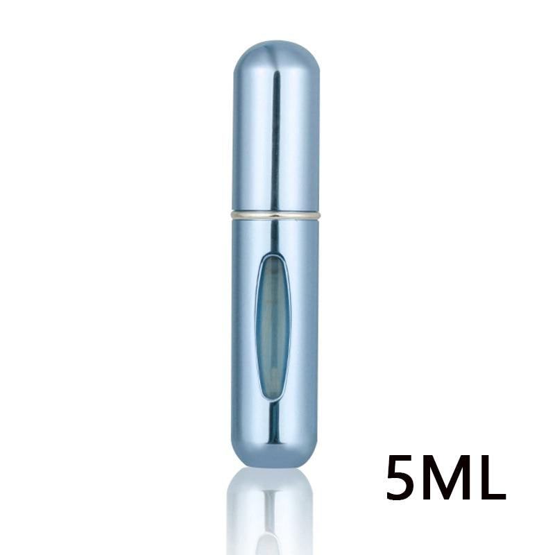 5ml Refillable Perfume Bottle Pump High-end Portable Spray Bottle Made Aluminum Press Spray Design