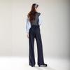 Women's 2025 Winter Woolen Micro Flare Velvet Pants: Floor-Length, Straight-Leg, Sports Casual