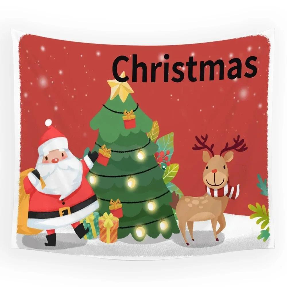 Christmas Theme Tapestry Living Room Sofa Home Decor Tapestry