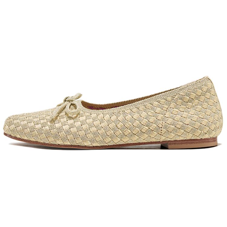Skechers Slip-On Low-Cut Flats Comfortable Versatile Casual Shoes Women flats Gold 159127-GLD 36