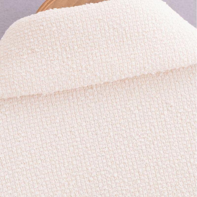 Kaslead New Arrival Women's Clothing Fashion Style Fashion Polo Collar Long Sleeves Short Tweed Outwear Skirt Suit