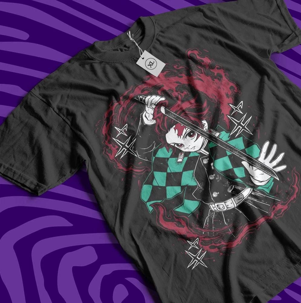 Nezuko Tshirt Demon Slayer Kokushibo Kimetsu No Yaiba Tanjiro Shirt All Size S