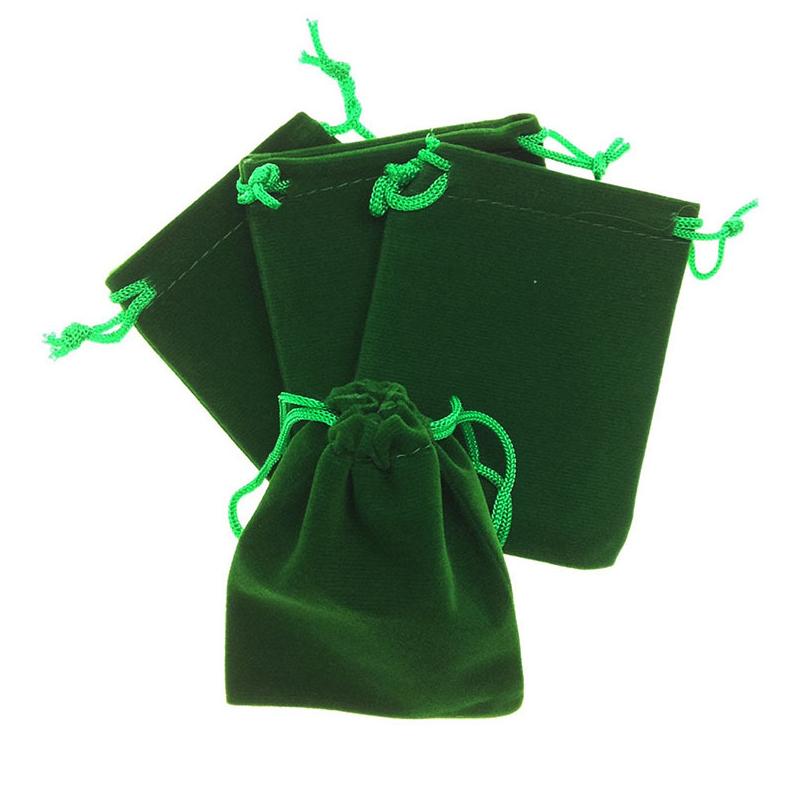 100Pcs/Lot Drawstring Velvet Sachet 5x7/7x9/9x12/10x15cm Pouches Small Size Jewelry Gift Display Packing Bags Can Customized