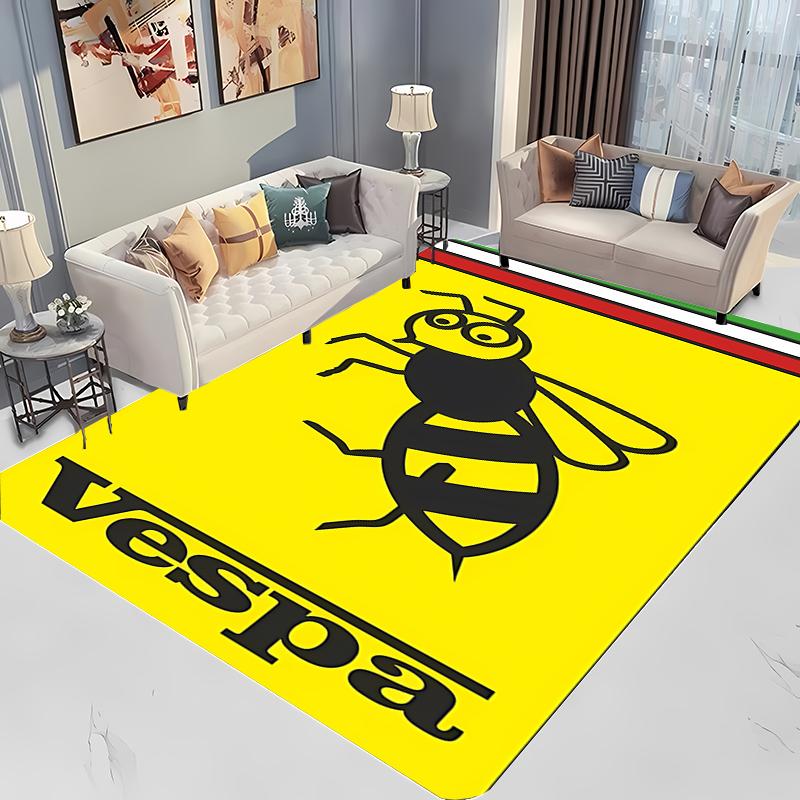 V-Vespa M0t0 Alfombra de Impresión 3D para Sala de Estar Dormitorio Pasillo Tira Larga Antideslizante Suave Alfombra de Área, Felpudo de Sofá Alfombra Decorativa para el Hogar