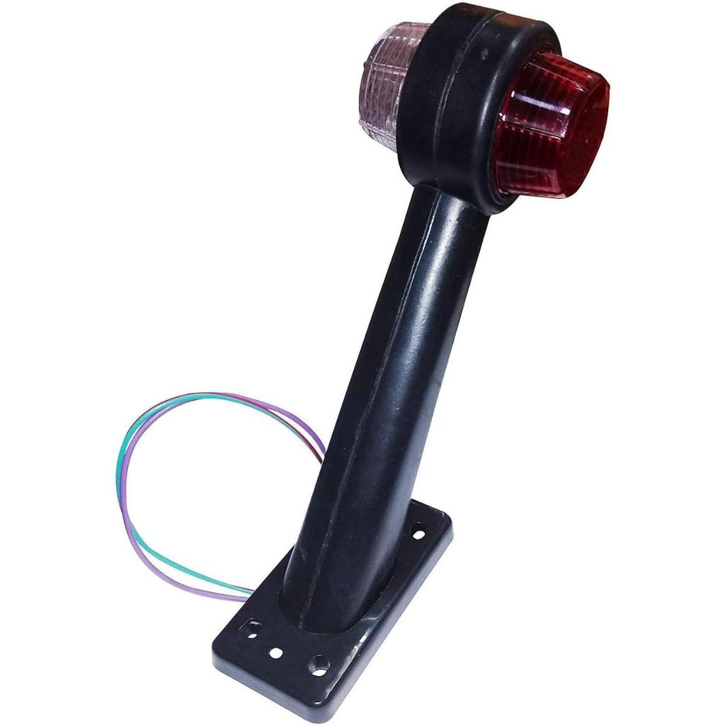 APSMOTIV Trailer Side Marker Lights Outline Lamp 12V Side Marker Lights Truck Trailer For Trucks (Red/Clear) Side Marker Van Caravans