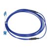 Optical Fiber Patch Cord Armored Jumper Single Mode 2 Core Optic Cable LC UPCLC UPC Blue(5meter )