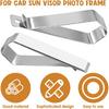 6Pcs Car Sun Visor Photo Frames, Visor Clips for Cars DIY Sunshade Photo Frame Clip Stainless Steel Material, Not Easy To Damage Strong Hold