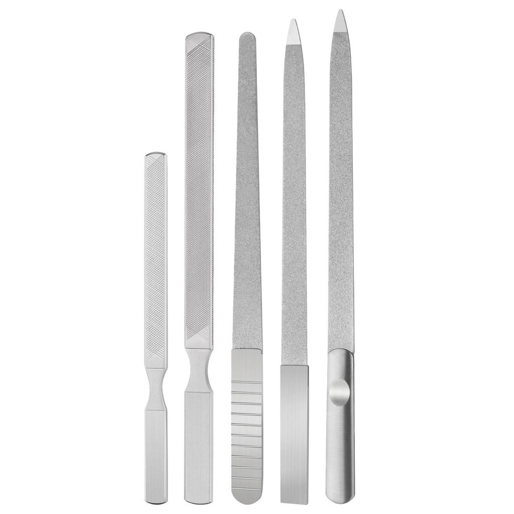 Stainless Steel Nail File & Buffer - Manicure Sanding Tool for Nail Groove & Repair
