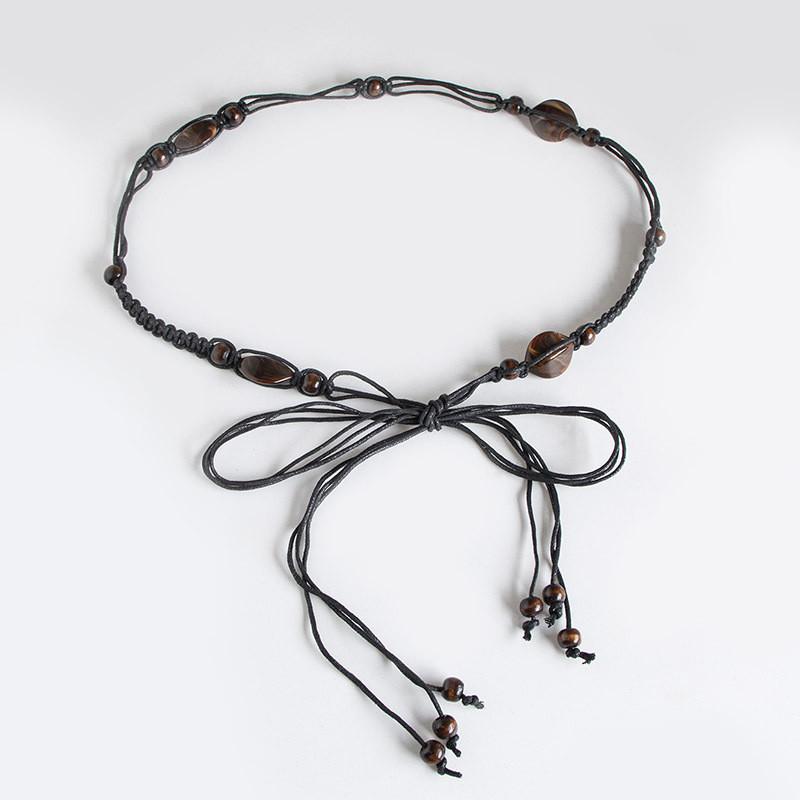 Bohemian Style Bead Decoration Women Casual Weaving Waist Chain Daily For