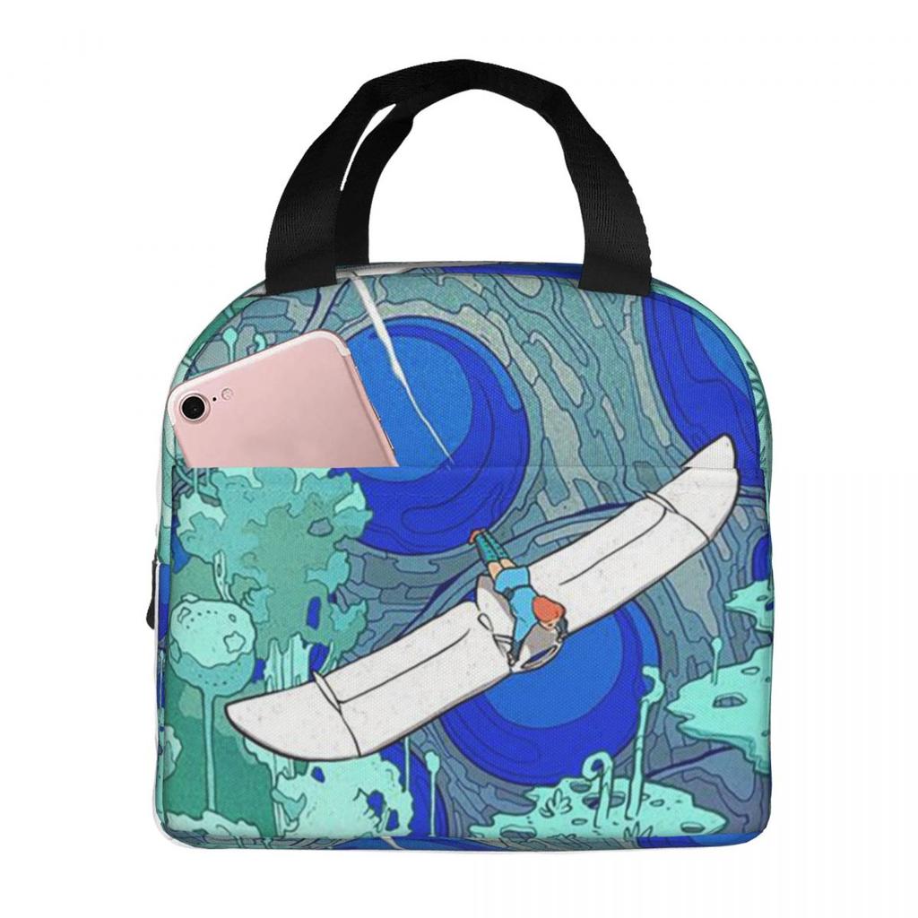 Nausicaa Of The Valley Of The Wind Anime Insulated Lunch Bag for Kid Cooler Thermal Food Box Tote Portable Lunch Boxes Container