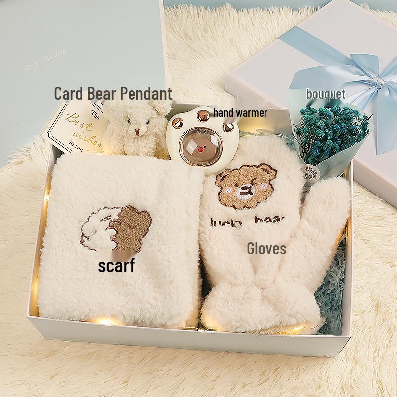 Winter Scarf Gift Box for Girls & Best Friends - Christmas & Birthday Souvenir