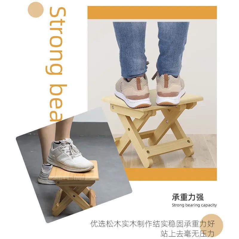 DurableFolding Horse Stool Adult Home Rental House Simple Thickened Small Chair Foldable Dormitory Durable Stool