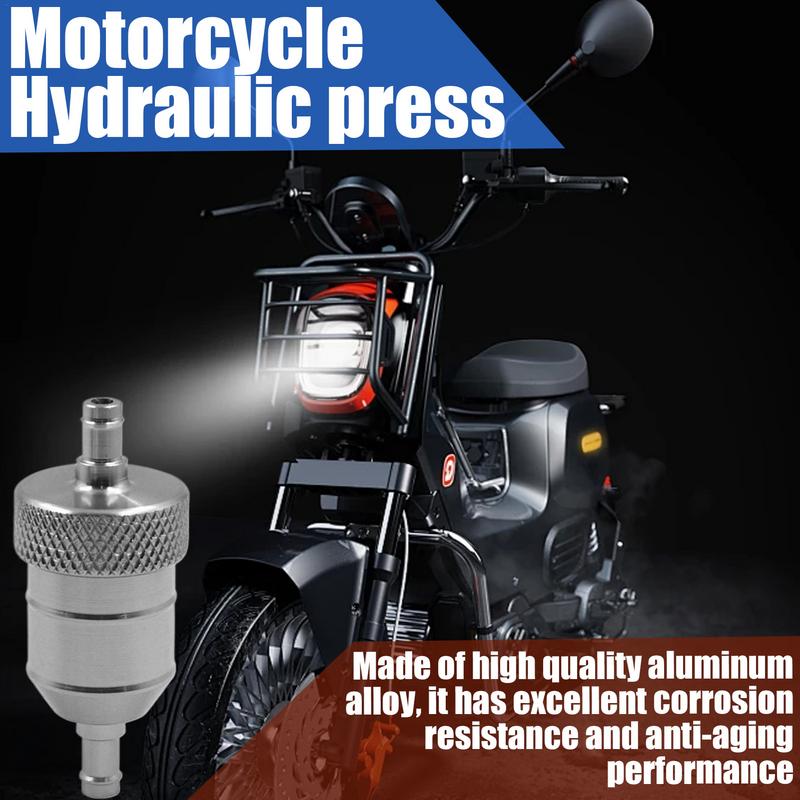 Inline Oil Filter Reusable Motorcycle Oil Filter Engine Parts Powered Engines Aluminum Alloy Replacement Parts Easy to Install