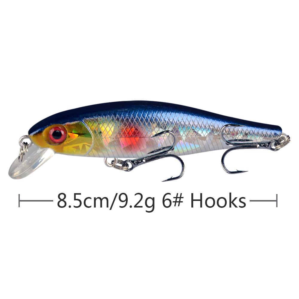 New 3D Eyes Bionic Minnow Fishing Lures Baits Artificial Hard Bait Lure Biomimetic Bait Fishing Equipment 8.5cm 9.2g