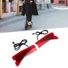 1 Pair Electric Scooter Turn Signals Indicator 10 Inch High Brightness Shockproof Red Scooter Turn Signal Light