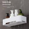Punch-Free Suction Cup Bathroom Shelf: Multi-Layer Wall Organizer for Toiletries