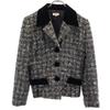 FOXEY Made In Japan 100% Wool Overall Handle Long Sleeve Tailored Jacket Women Used