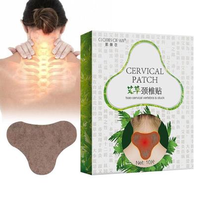 10 teile/schachtel Chinesische Neck Moxa Moxibustion Gips Bein Schmerzen Relief Wermut Aufkleber Selbst Heizung Erwärmung Meridiane Patches Gips