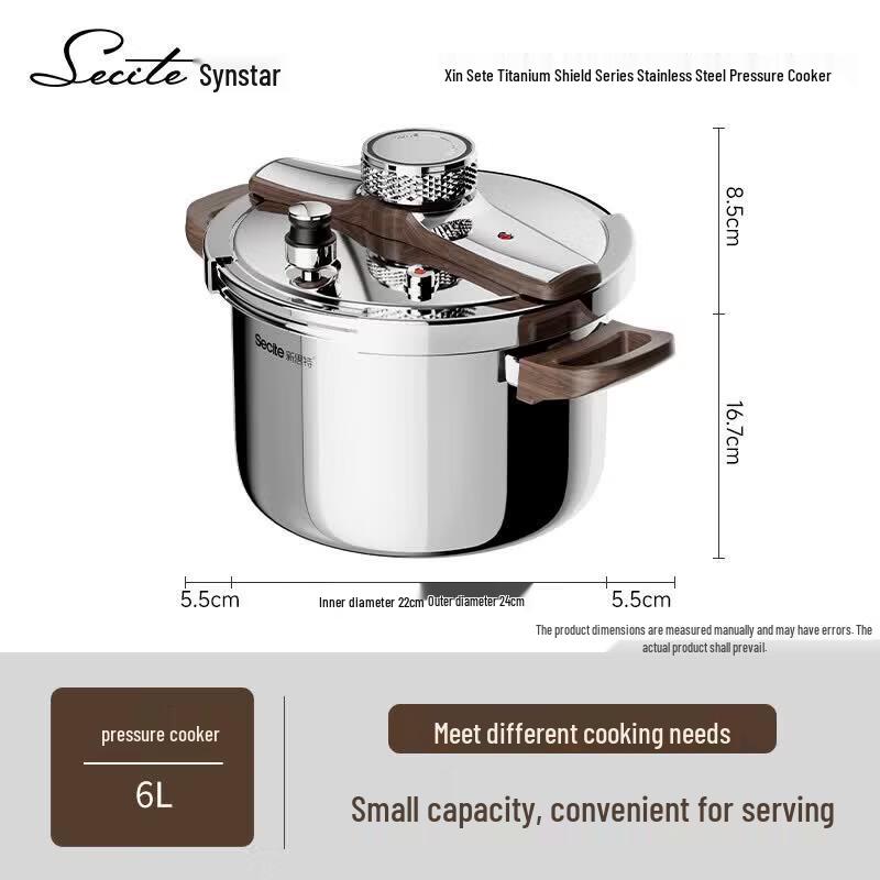 Xinsite Titan Shield Pro 26cm Stainless Steel Pressure Cooker 6L