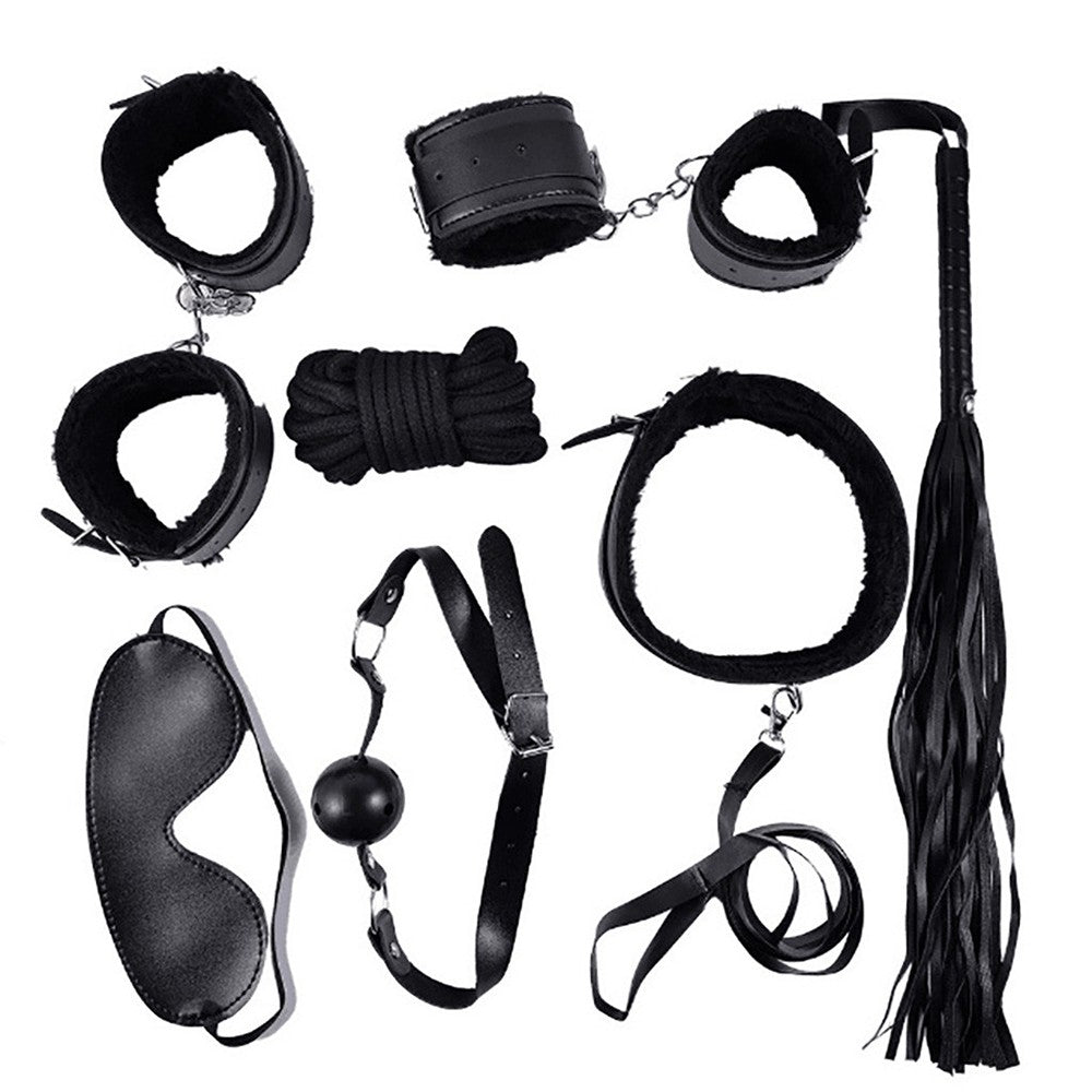 Ensemble Bondage Noir 10 Pièces Som 013 Blk