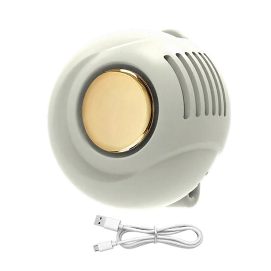 

Portable Silent Mini Bladeless Electric Fan 3-Level Adjustable Wind Clip-On Fan for Shirt Waist Bag Hands-Free Cooling Device for Outdoor
