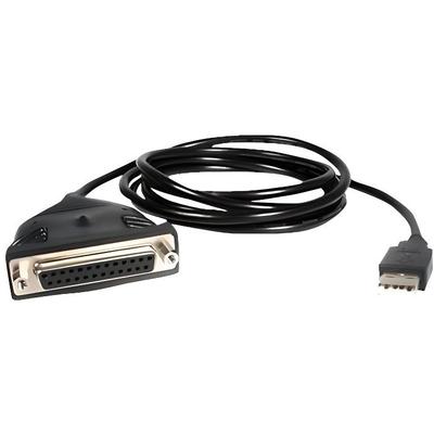 STARTECH USB To DB25 Adapter Cable - 1.80 M - USB 2.0 - Printer - Black