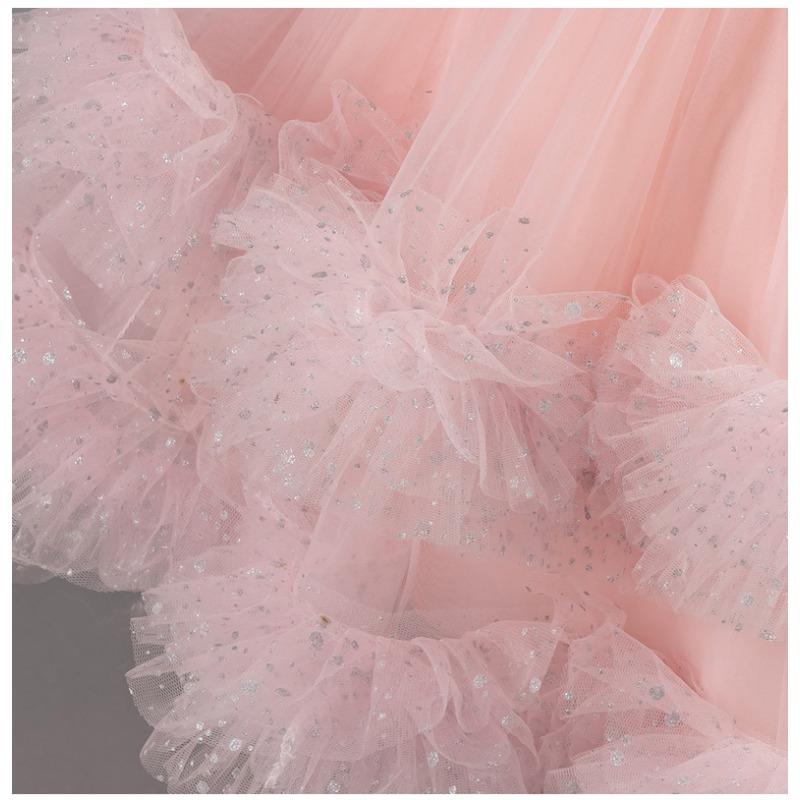 Little Girls Puffy Tulle Princess Dress Birthday Party Formal Dress