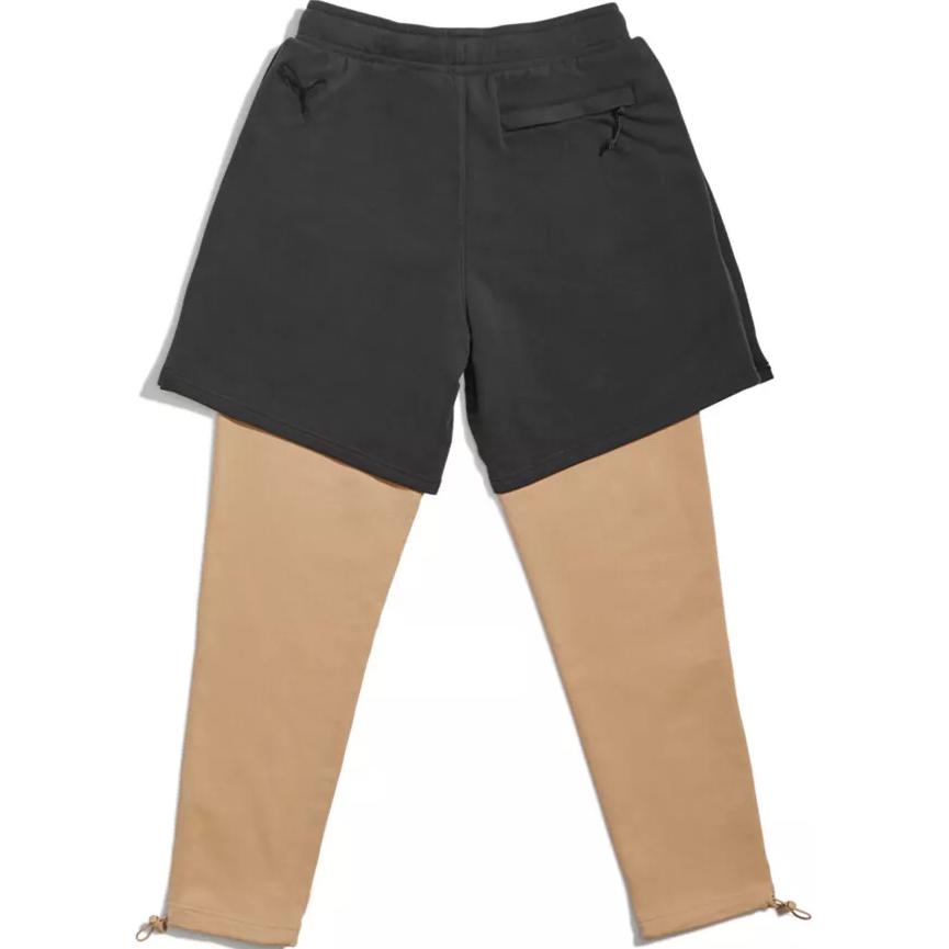 Puma Retro Sports Letter Comfortable Soft Color Block Casual Pants Women Bottoms Brown 532506-01