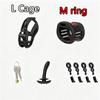 Male Chastity Cage Chastity Lock with Cock Rings for Beginner Sissy Chastity Belt BDSM Abstinence Peins Plug Fetish Sex Toys 18+
