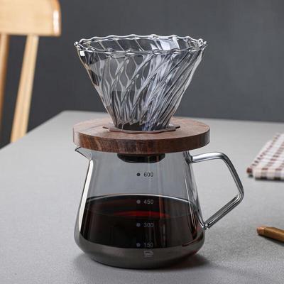 Shanggqi 600ML Diamond Pour-Over Coffee Pot Set