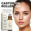 Castor Oil Eye Serum Anti-Wrinkle Remove Dark Circles Eye Bags Anti-Puffiness Lift Firm Ball Massage Moisturize Nourish Eye Care