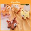 Plush Sika Deer Keychain With Pp Cotton Filling For Kids And Bag Decor