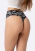 Stringi damskie z wysokim stanem w orientalny wzór Paisley Simple String Maxi Julimex