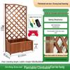 Anti-corrosion Wooden Trellis & Planter Box for Balcony Gardens