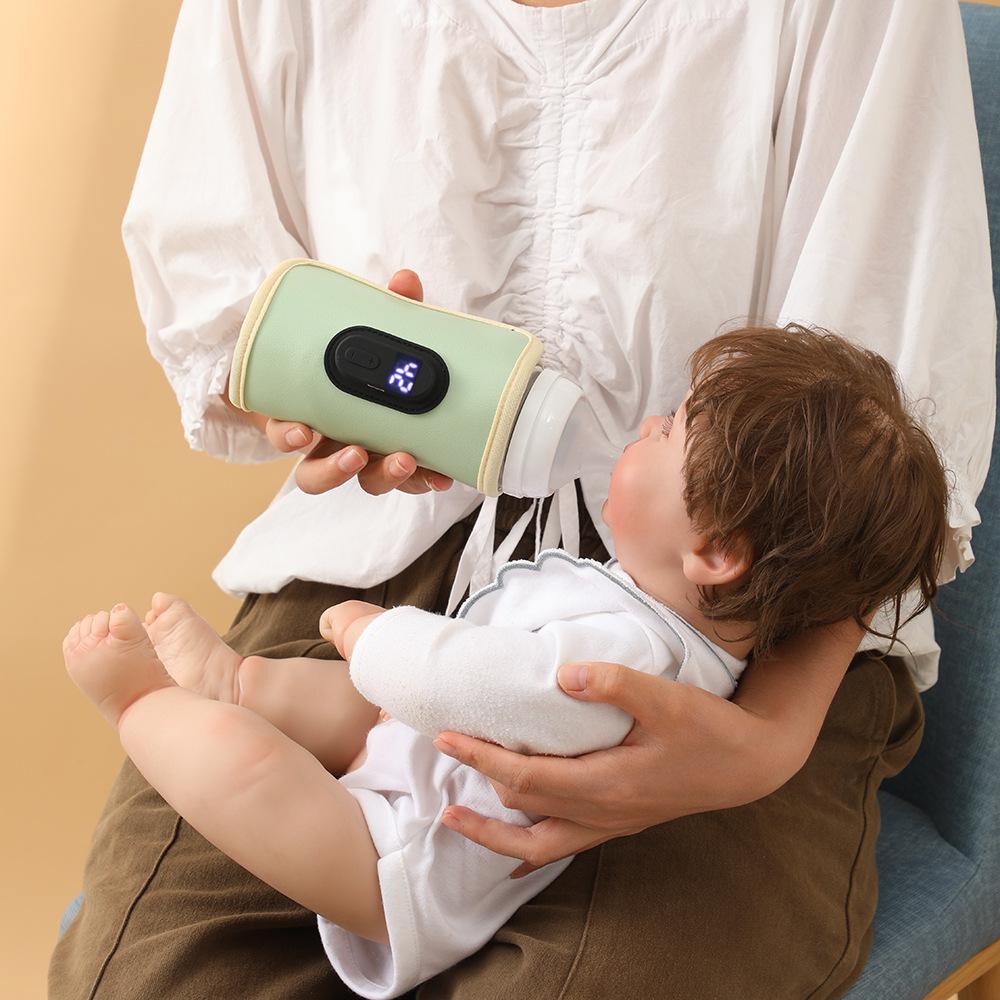 Digital Display Bottle Insulation Kit Milk Warmer Portable Thermostat Heating Constant Temperature USB Universal When Going Out