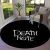 Death Note Round Area Rug,Carpet Rug for Living Room Bedroom Sofa Playroom Decor,Non-slip Floor Mat