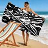 Santaic Print Strandtuch, Großes Weiches Schnelltrocknendes Handtuch für Strand Camping Schwimmen